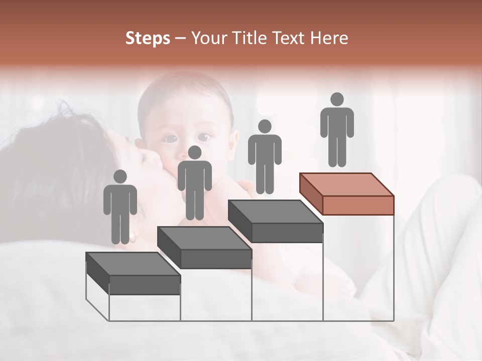 Laying Mixed Baby PowerPoint Template