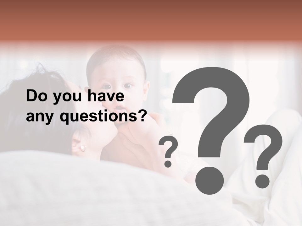 Laying Mixed Baby PowerPoint Template