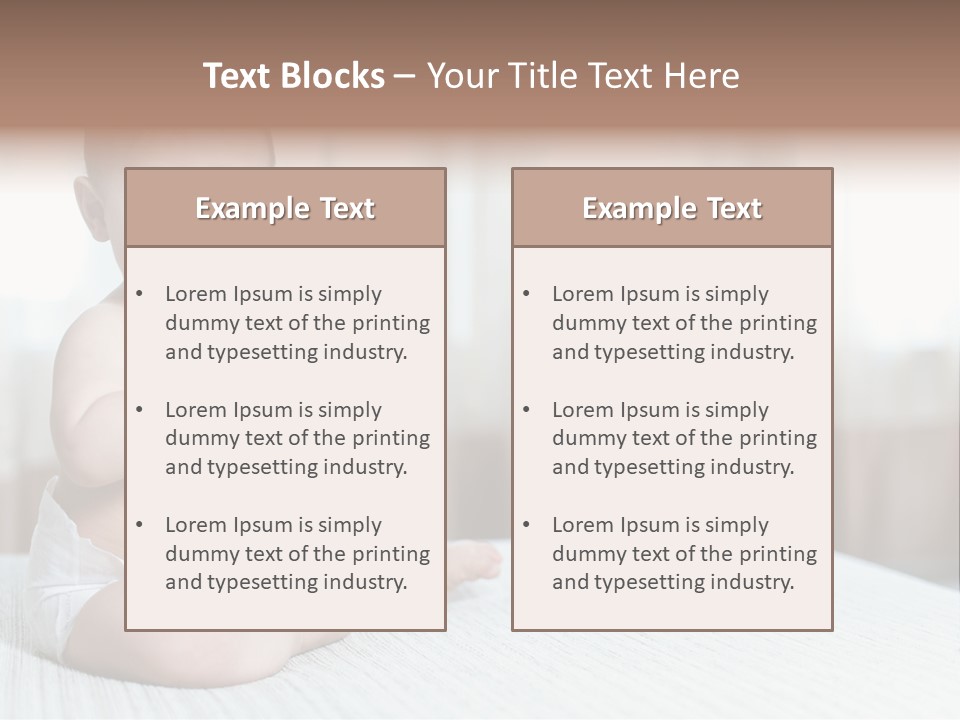 Baby Newborn Parent PowerPoint Template