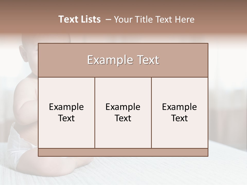 Baby Newborn Parent PowerPoint Template