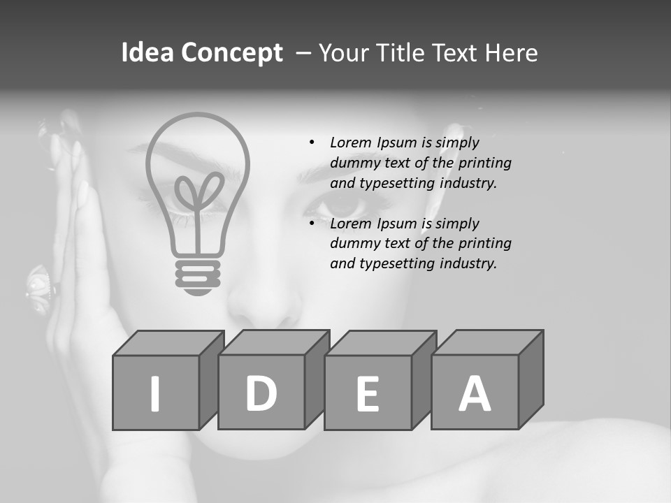 Light Beauty White PowerPoint Template