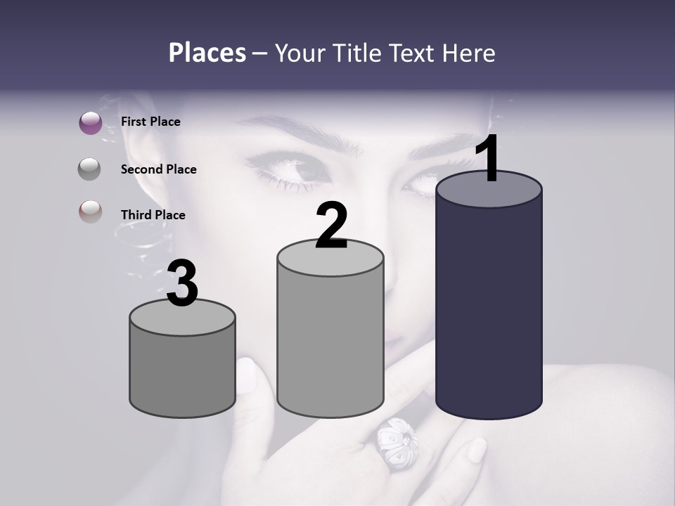 Close Up Beauty Dark PowerPoint Template