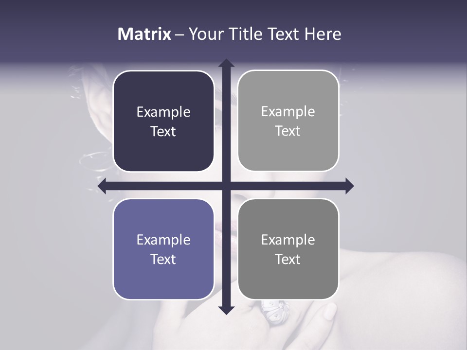 Close Up Beauty Dark PowerPoint Template