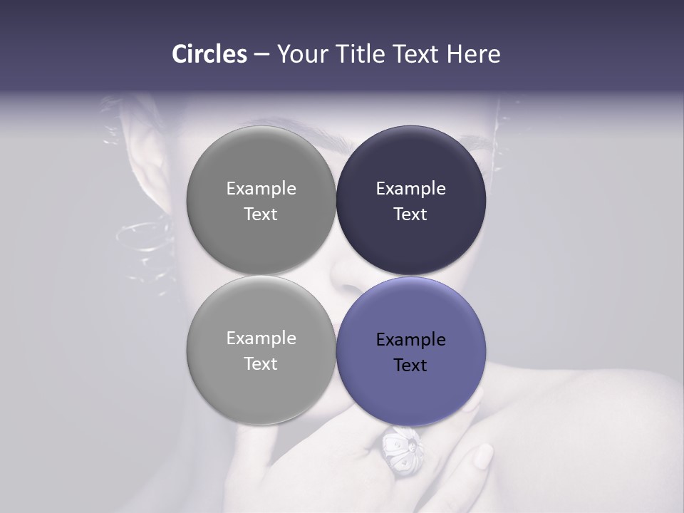 Close Up Beauty Dark PowerPoint Template