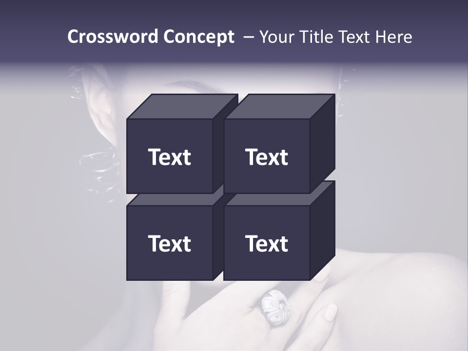 Close Up Beauty Dark PowerPoint Template