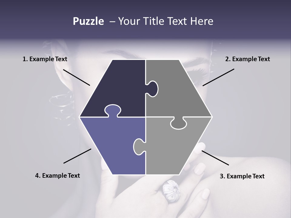 Close Up Beauty Dark PowerPoint Template