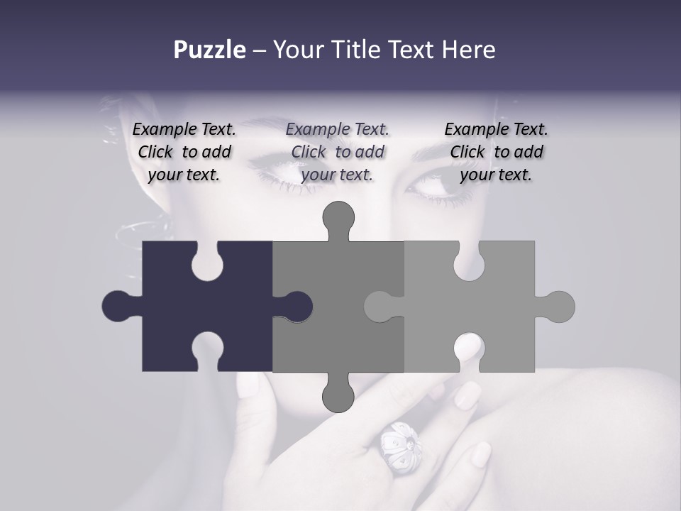 Close Up Beauty Dark PowerPoint Template