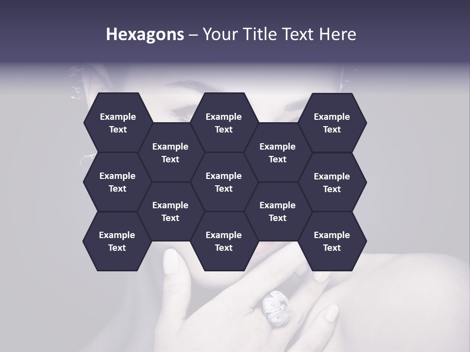 Close Up Beauty Dark PowerPoint Template