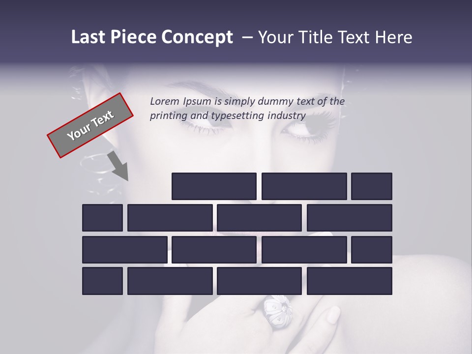 Close Up Beauty Dark PowerPoint Template