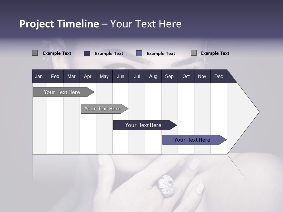 Close Up Beauty Dark PowerPoint Template