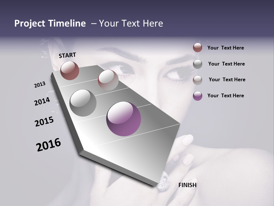 Close Up Beauty Dark PowerPoint Template