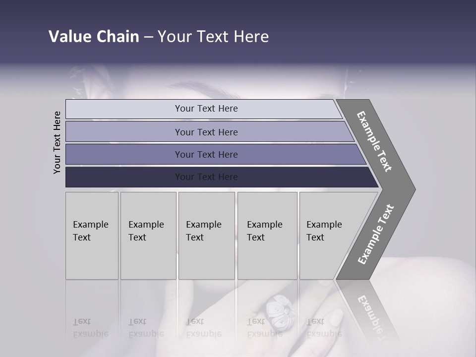 Close Up Beauty Dark PowerPoint Template