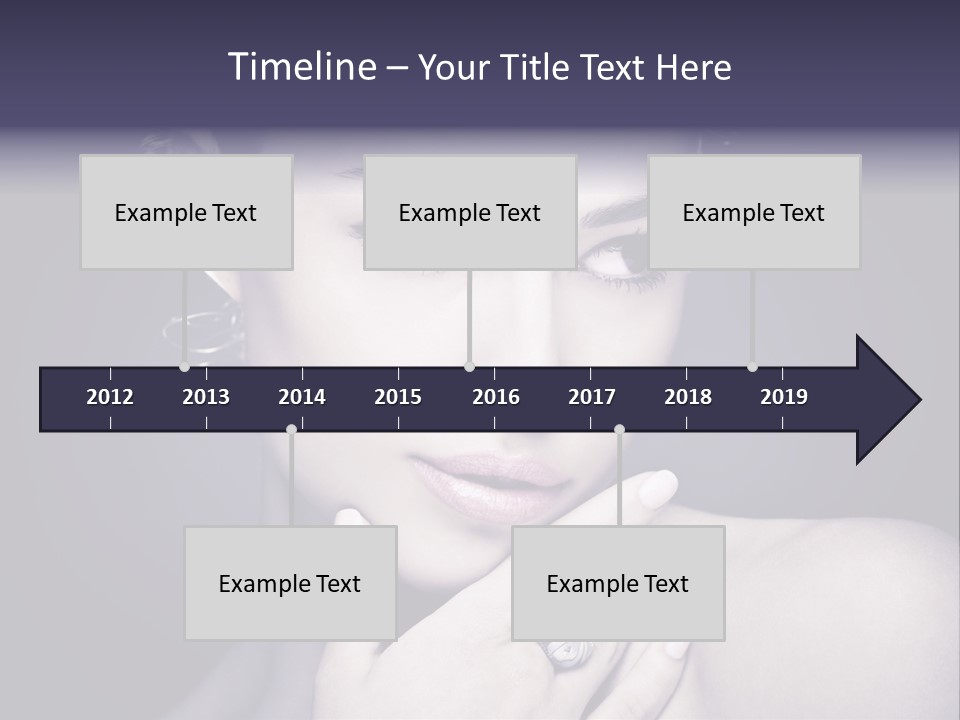 Close Up Beauty Dark PowerPoint Template