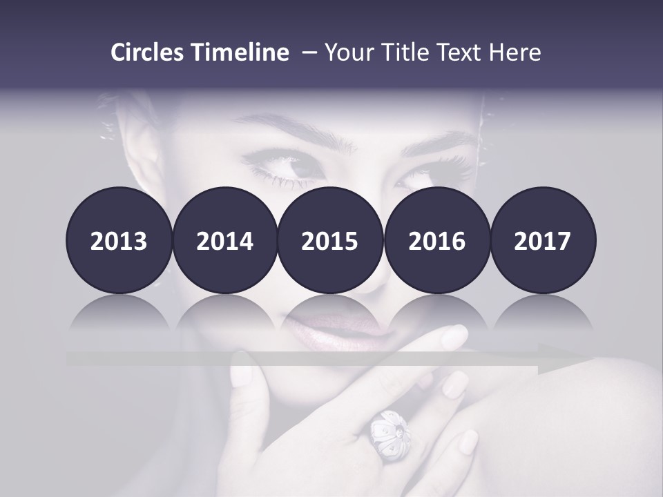 Close Up Beauty Dark PowerPoint Template
