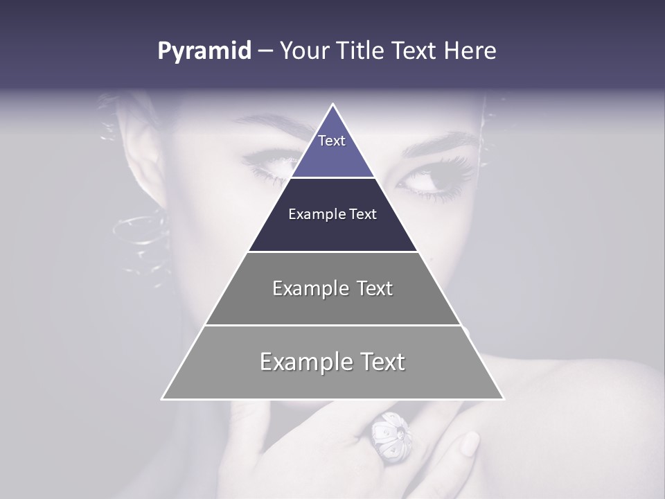 Close Up Beauty Dark PowerPoint Template