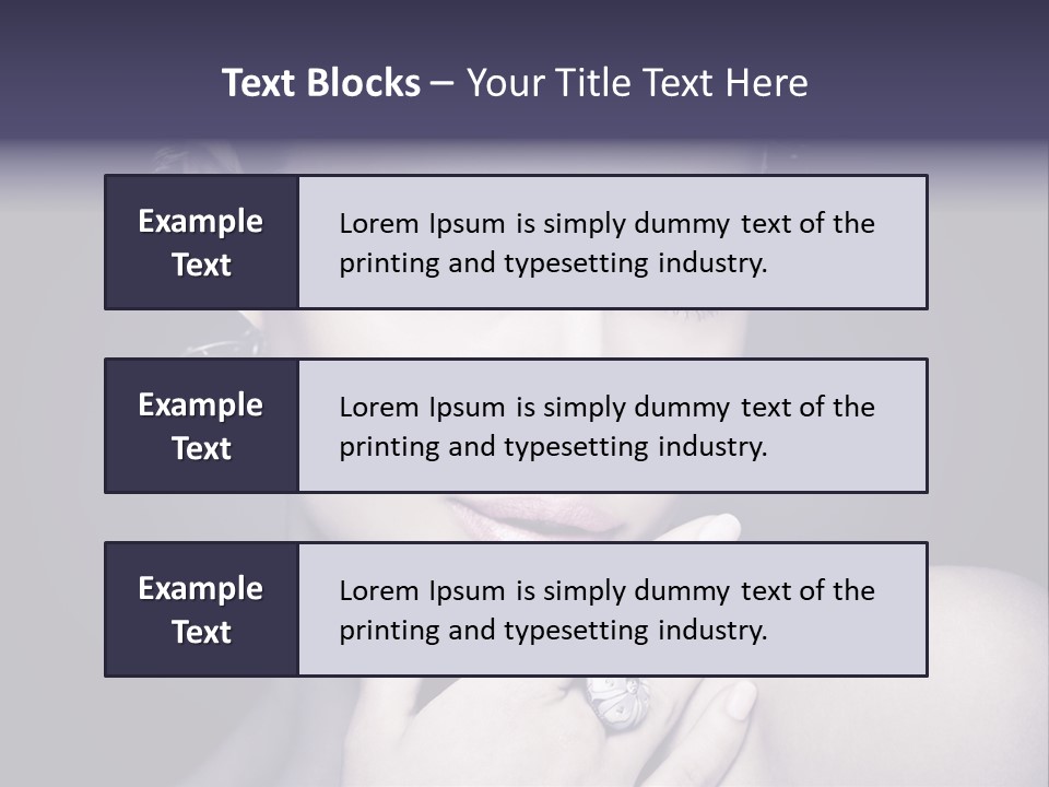 Close Up Beauty Dark PowerPoint Template