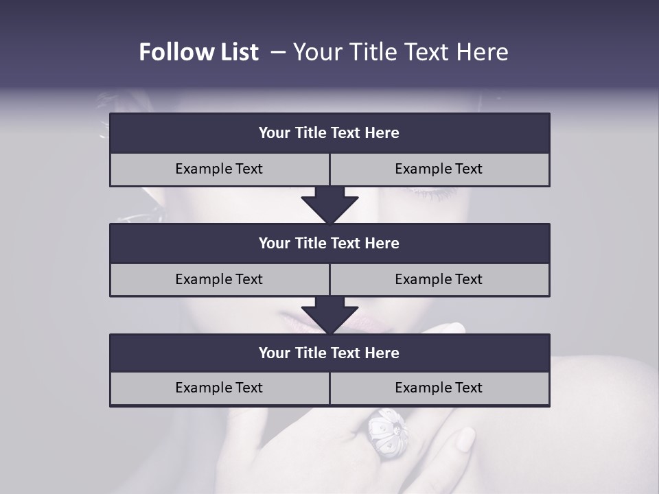 Close Up Beauty Dark PowerPoint Template