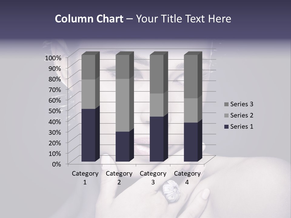 Close Up Beauty Dark PowerPoint Template