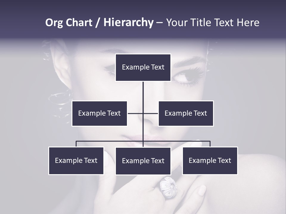 Close Up Beauty Dark PowerPoint Template