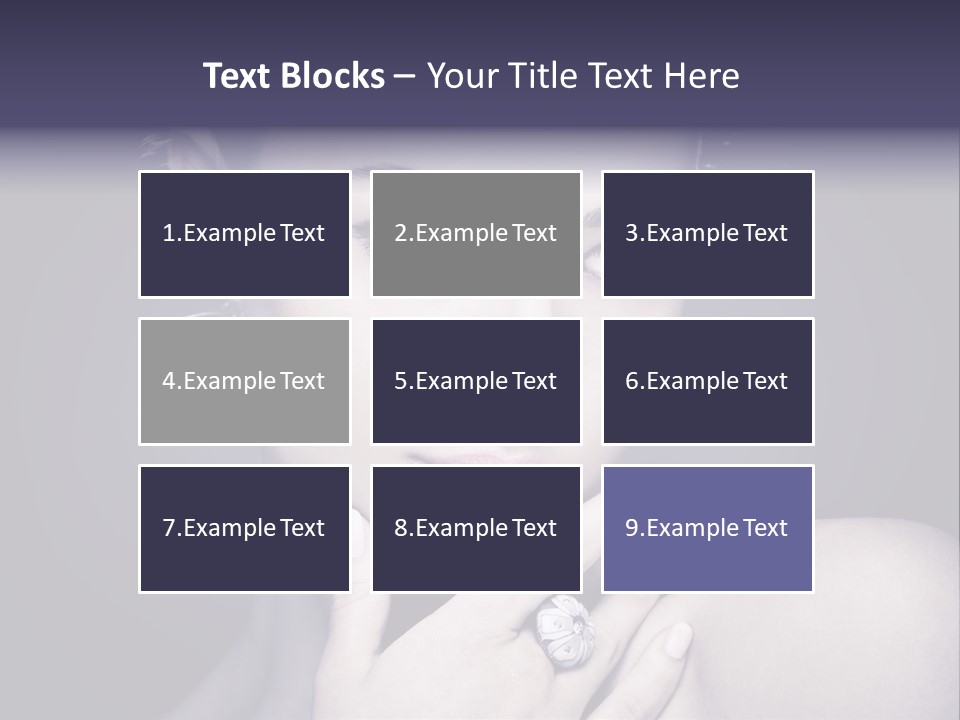 Close Up Beauty Dark PowerPoint Template