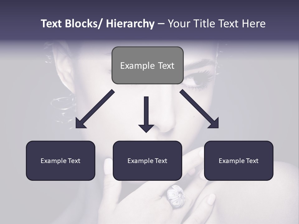 Close Up Beauty Dark PowerPoint Template