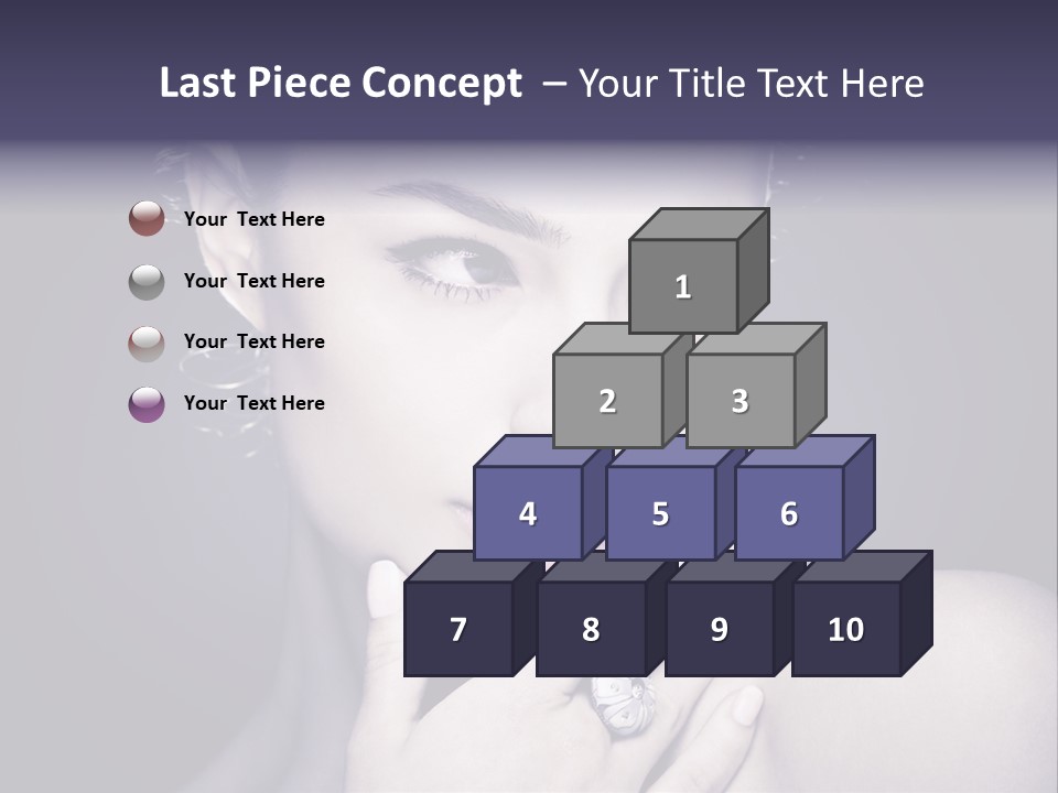 Close Up Beauty Dark PowerPoint Template