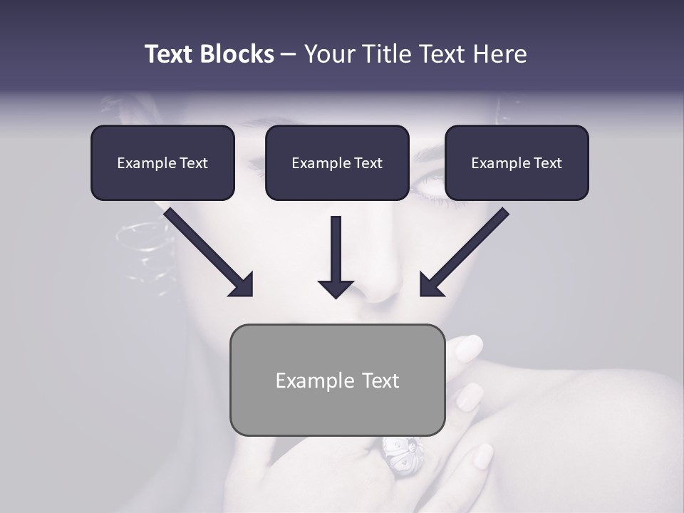 Close Up Beauty Dark PowerPoint Template