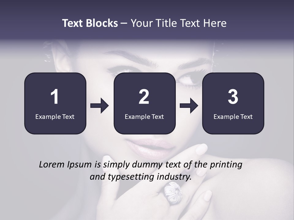 Close Up Beauty Dark PowerPoint Template