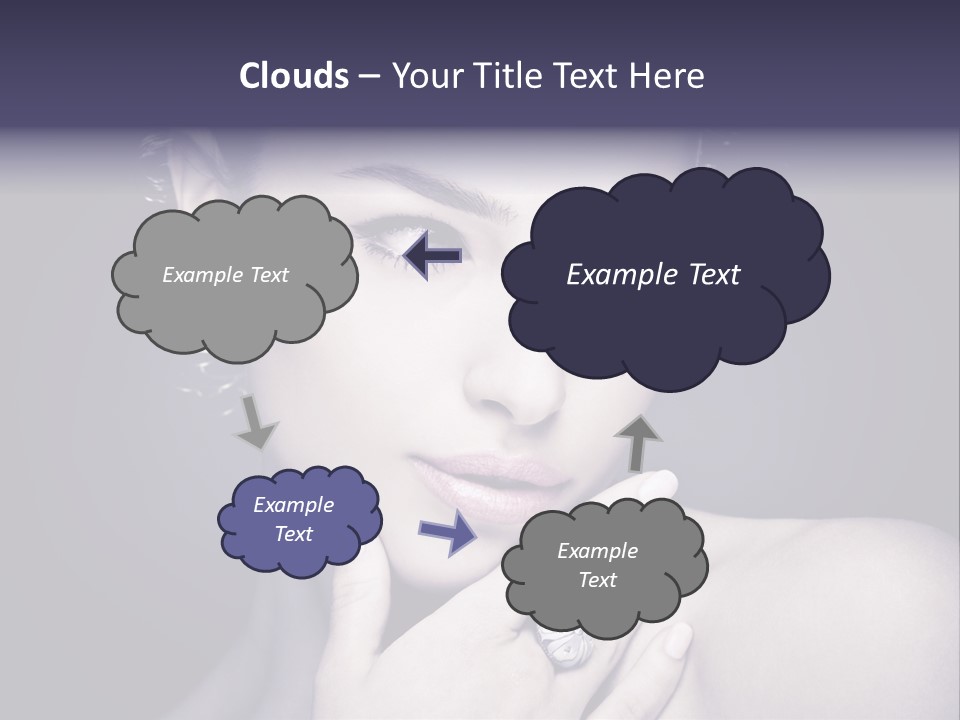 Close Up Beauty Dark PowerPoint Template