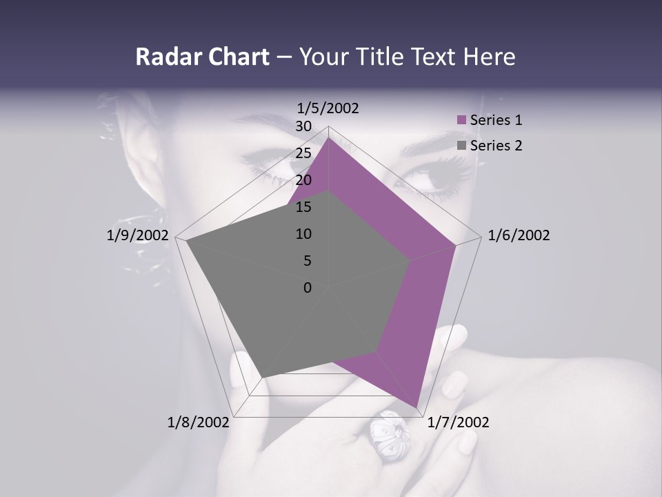Close Up Beauty Dark PowerPoint Template