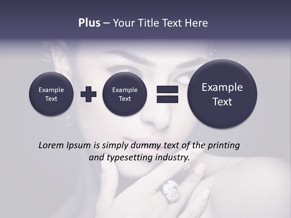Close Up Beauty Dark PowerPoint Template