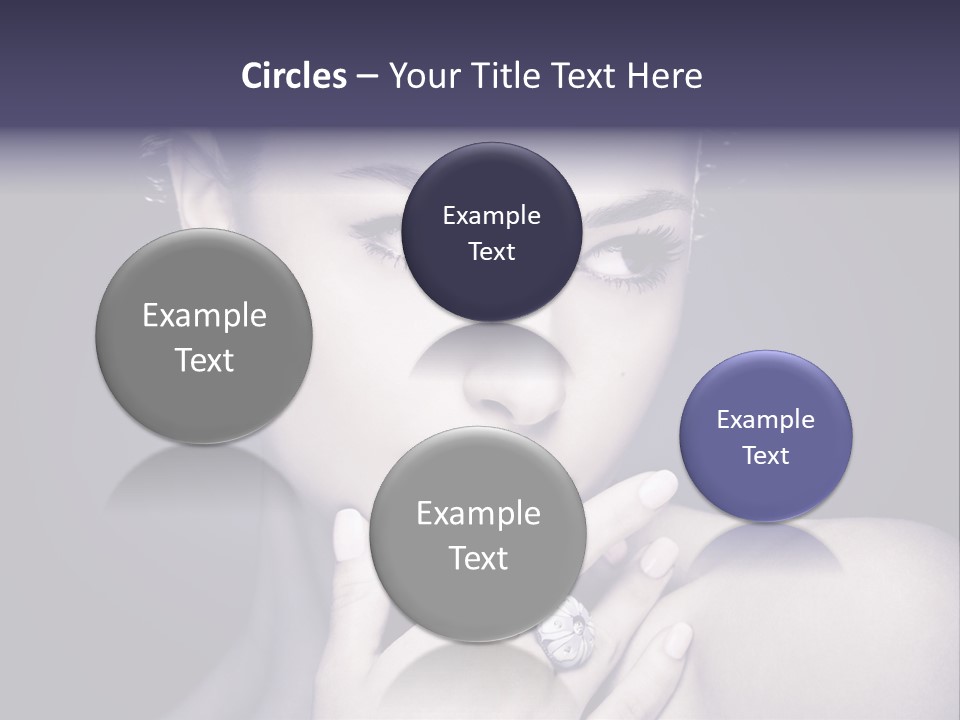 Close Up Beauty Dark PowerPoint Template