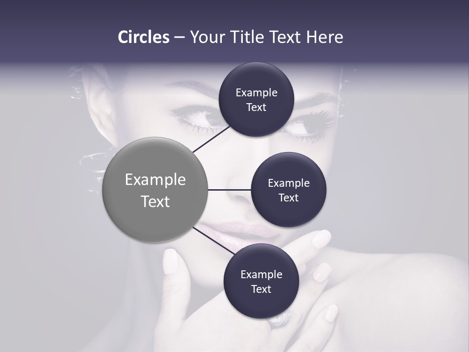 Close Up Beauty Dark PowerPoint Template