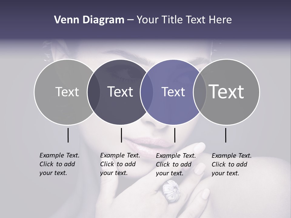 Close Up Beauty Dark PowerPoint Template