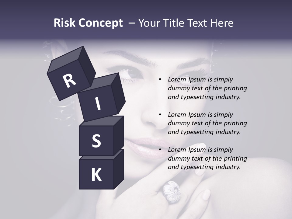 Close Up Beauty Dark PowerPoint Template