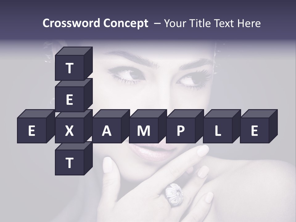 Close Up Beauty Dark PowerPoint Template