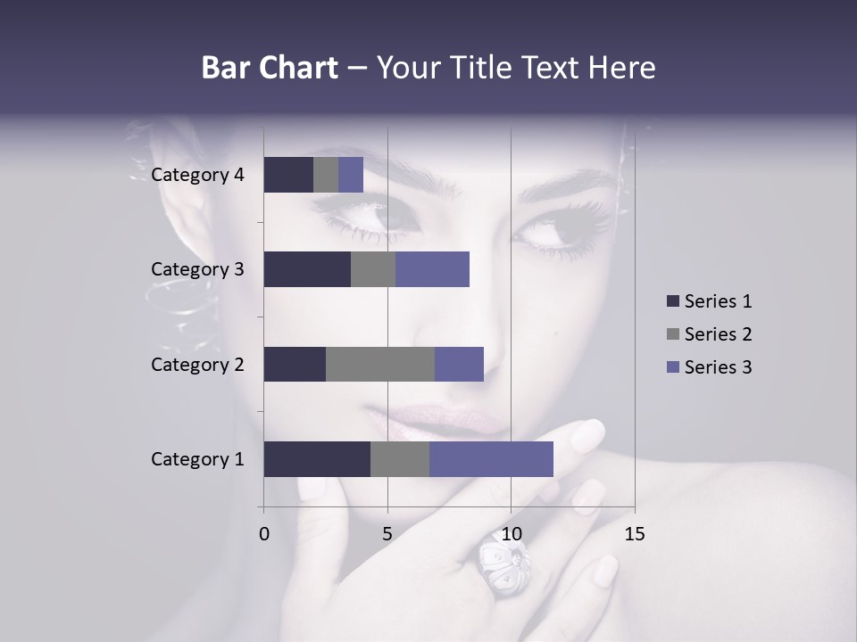 Close Up Beauty Dark PowerPoint Template
