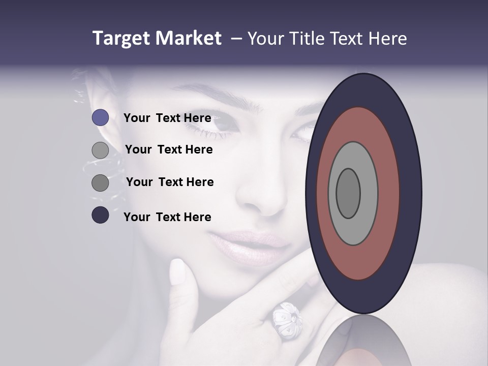 Close Up Beauty Dark PowerPoint Template