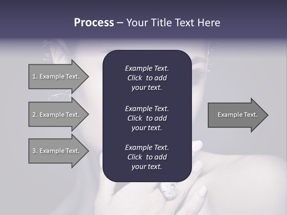 Close Up Beauty Dark PowerPoint Template
