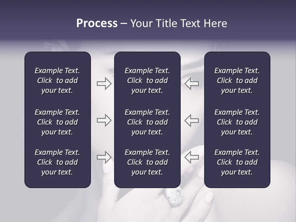 Close Up Beauty Dark PowerPoint Template