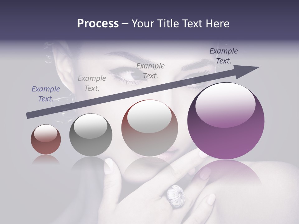 Close Up Beauty Dark PowerPoint Template
