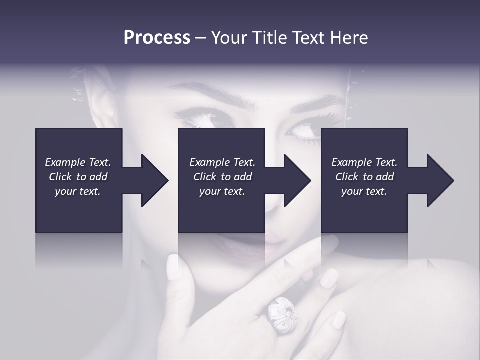Close Up Beauty Dark PowerPoint Template