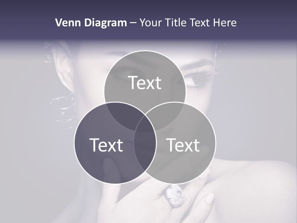 Close Up Beauty Dark PowerPoint Template