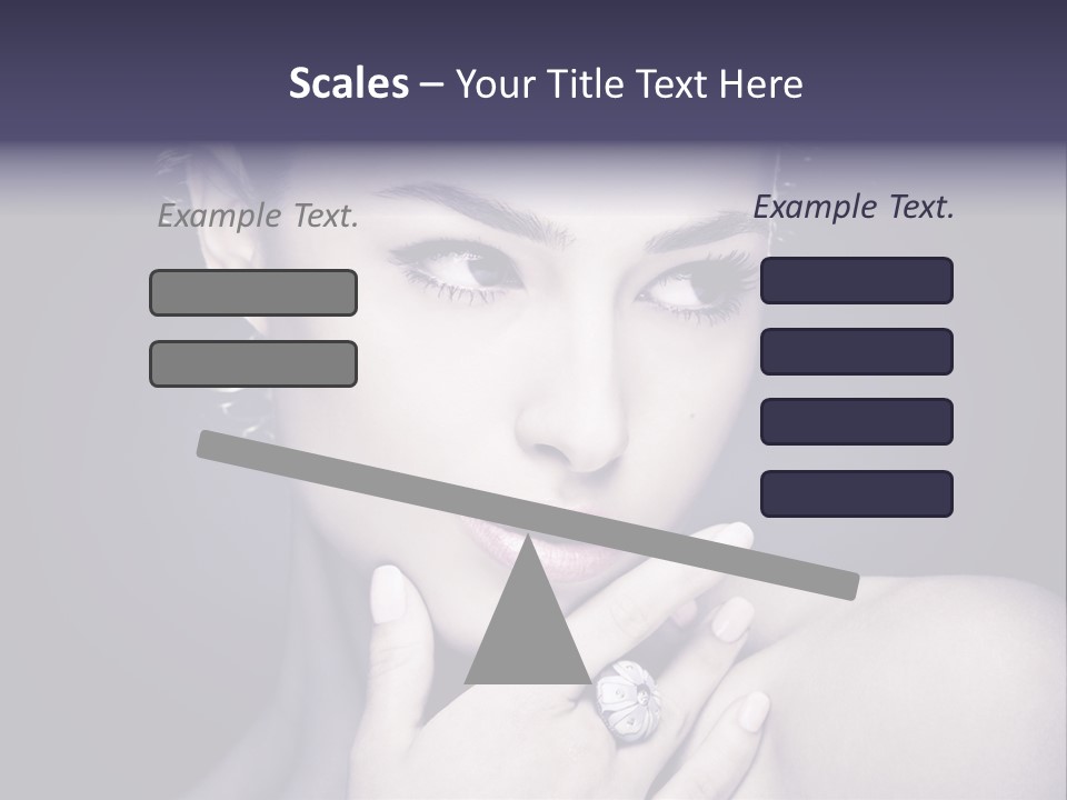 Close Up Beauty Dark PowerPoint Template