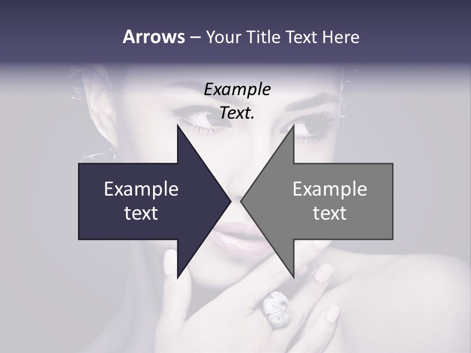 Close Up Beauty Dark PowerPoint Template