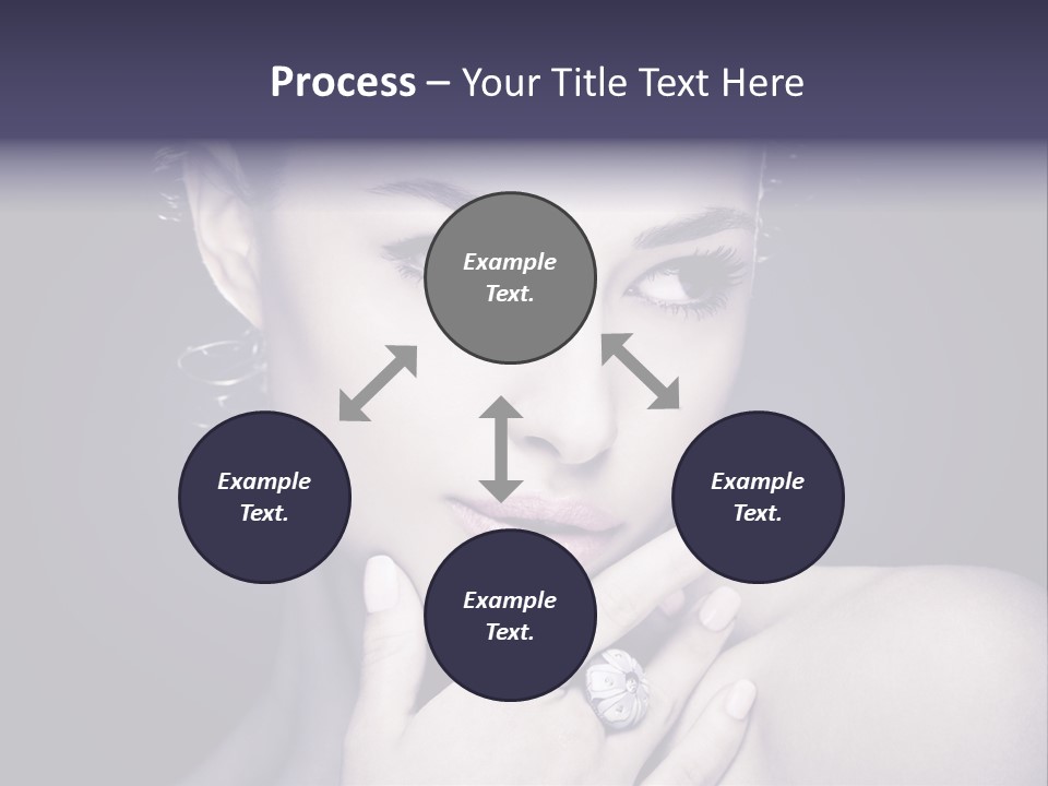 Close Up Beauty Dark PowerPoint Template