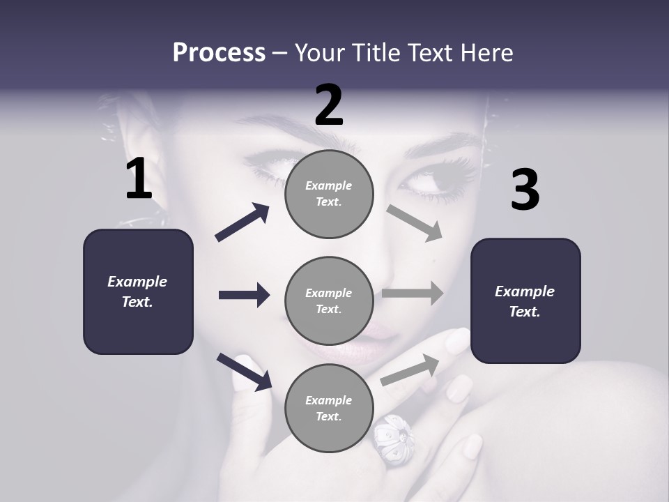 Close Up Beauty Dark PowerPoint Template