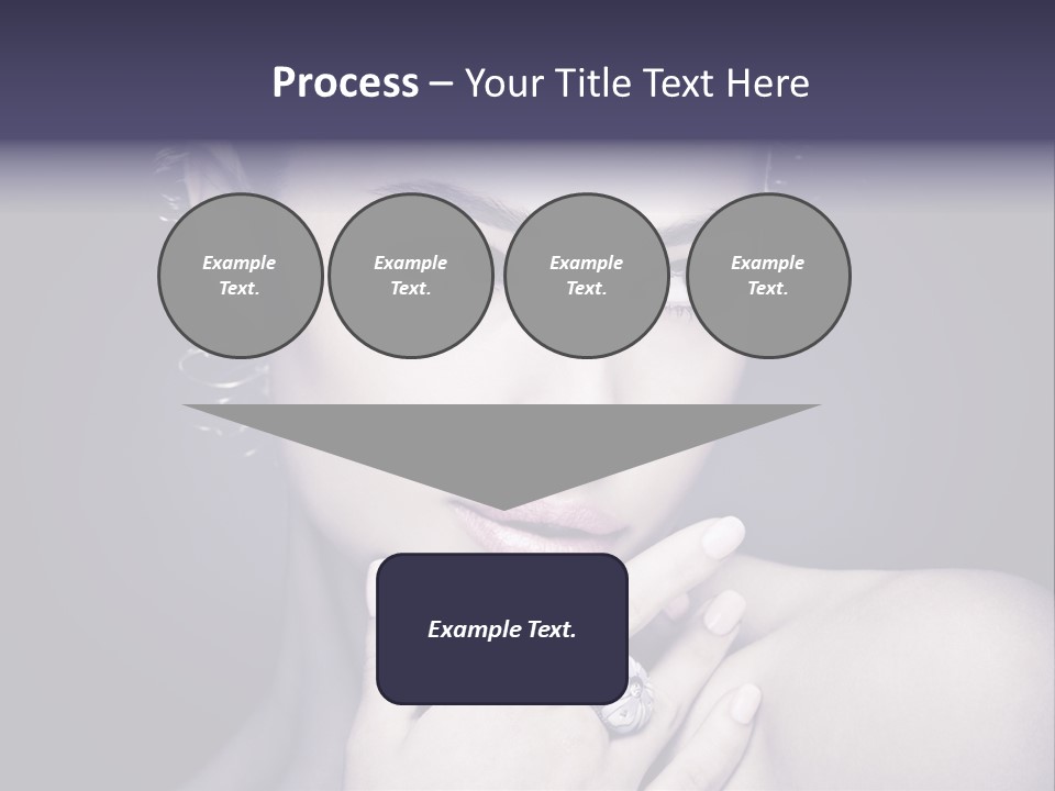 Close Up Beauty Dark PowerPoint Template