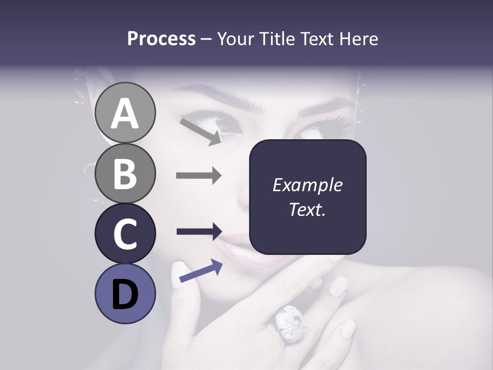 Close Up Beauty Dark PowerPoint Template