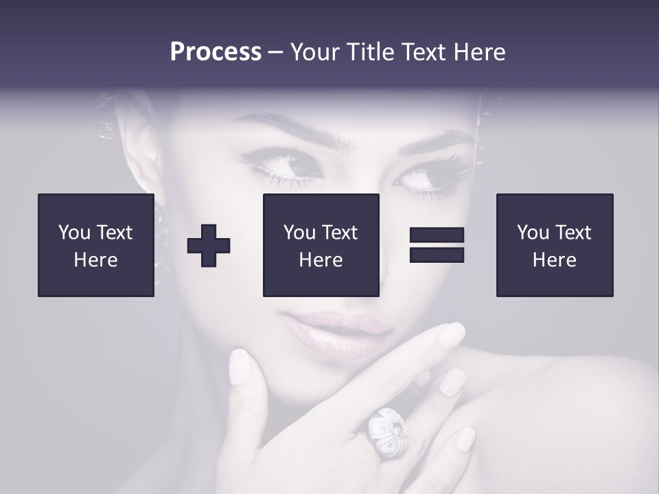 Close Up Beauty Dark PowerPoint Template